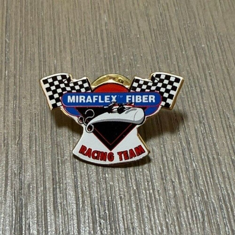 Vintage Miraflex Fiber Racing Team Lapel Pin